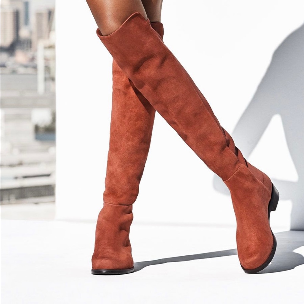 Stuart Weitzman Over the Knee Suede Boots. NEW W TAGS, BOX AND SHOE BAG. Size 6